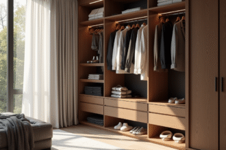 Armoire moderne avec vêtements de luxe d'occasion pour 2025