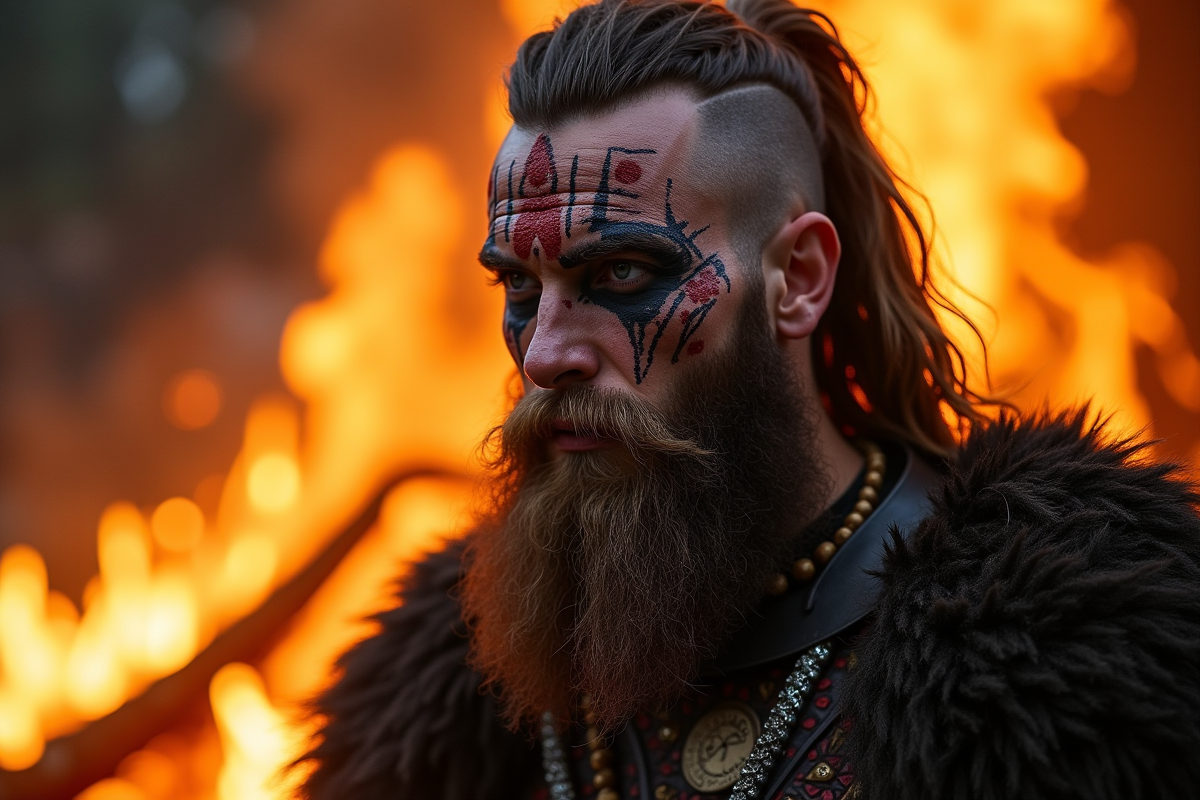 maquillage viking